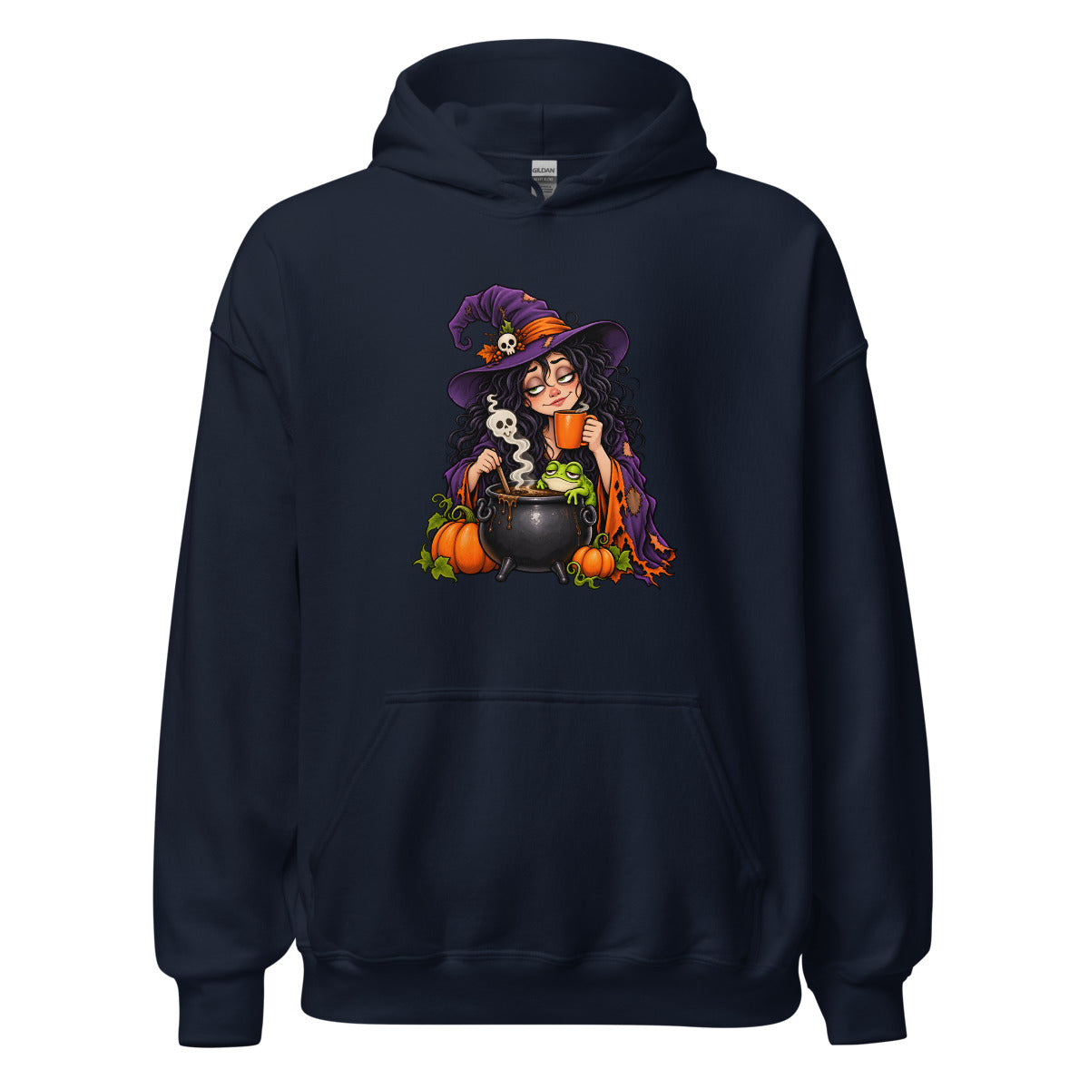Hexenküche mit Koffein – Hoodie – großer Frontdruck