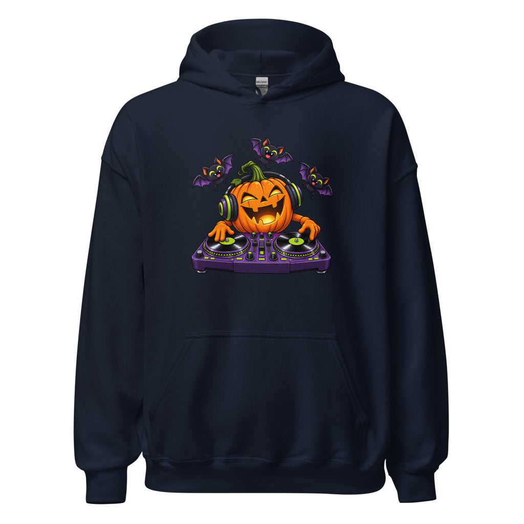Kürbis-DJ – Hoodie – großer Frontdruck