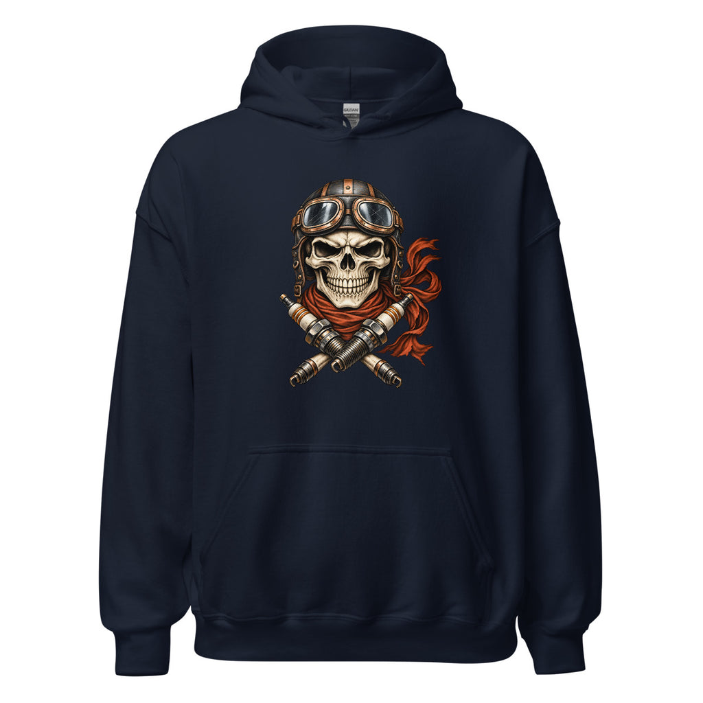 Totenkopf im Gegenwind – Hoodie – großer Frontdruck