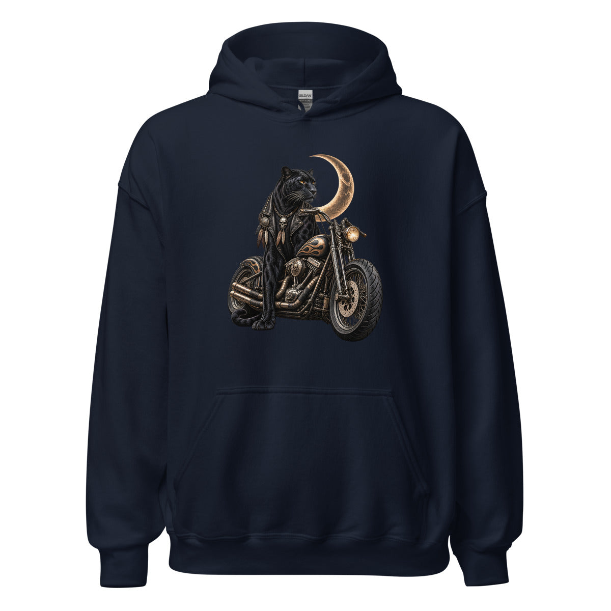 Mitternachtsmotor – Hoodie – großer Frontdruck