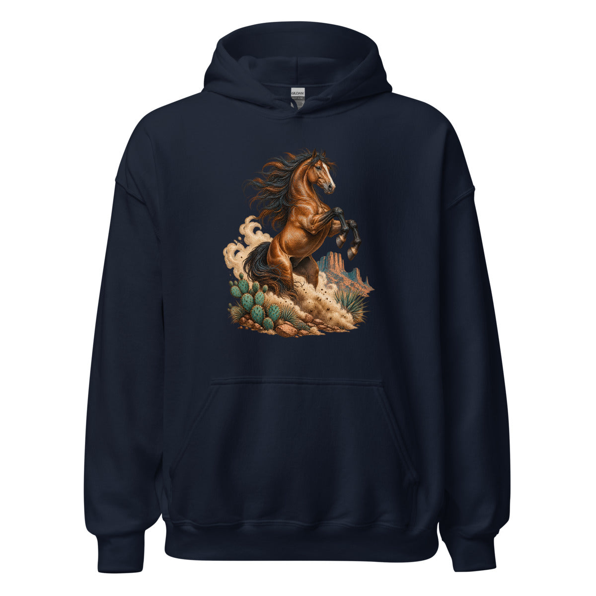Wilder Mustang – Hoodie – großer Frontdruck