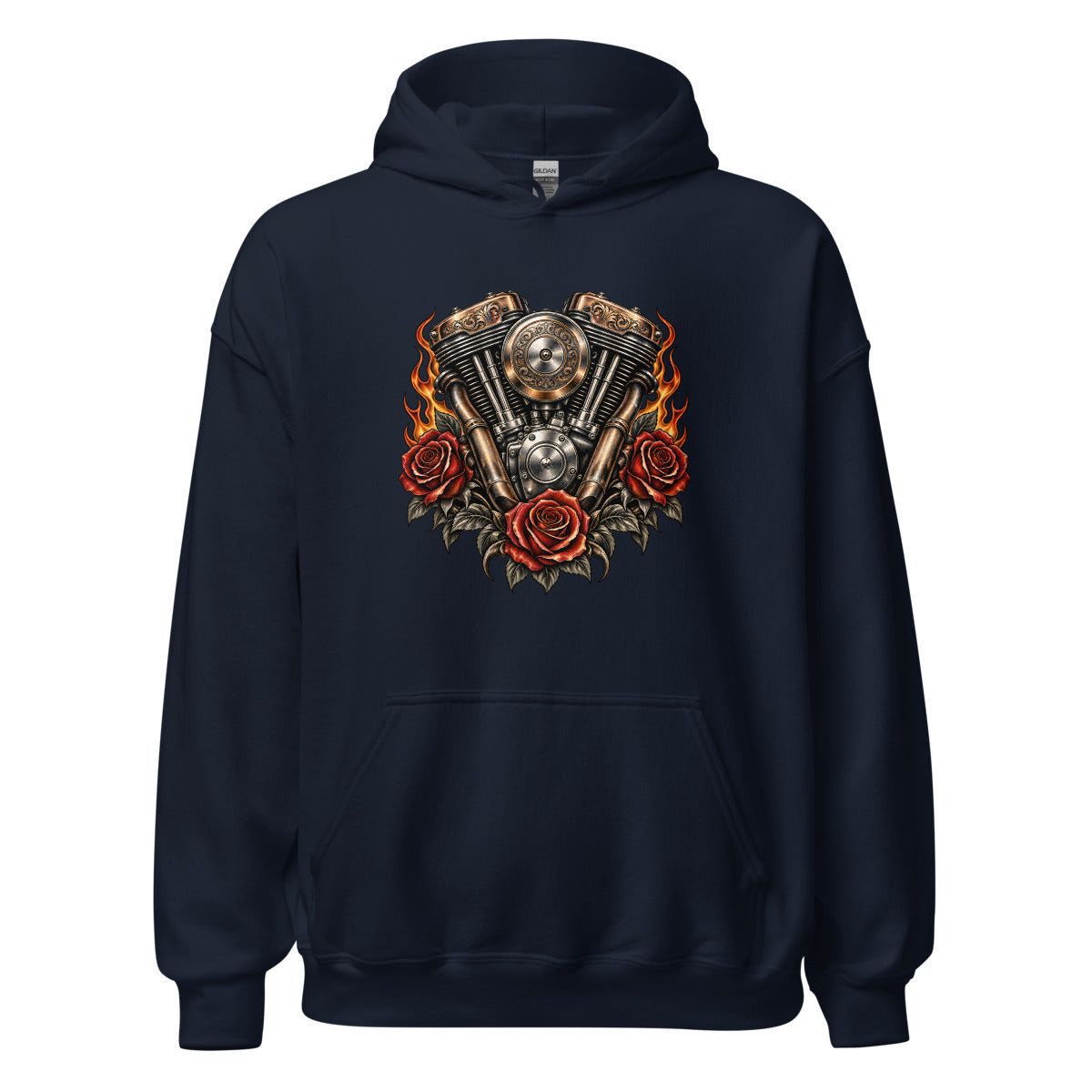 Benzin im Blut – Hoodie – großer Frontdruck