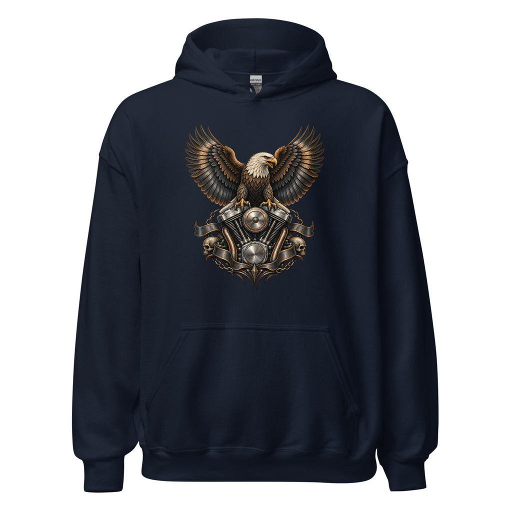 Adler der Landstraße – Hoodie – großer Frontdruck