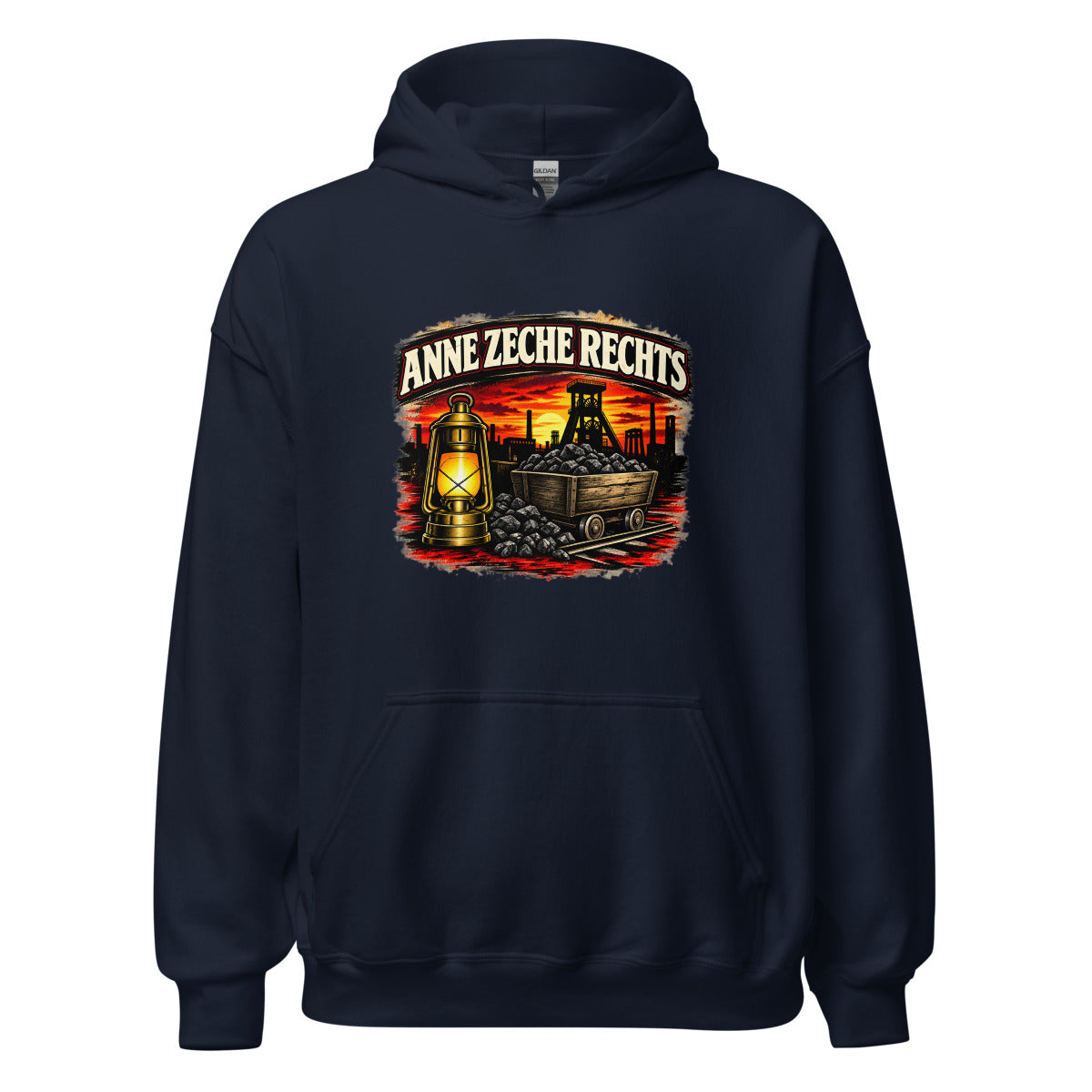 Anne Zeche Rechts – Hoodie – großer Frontdruck