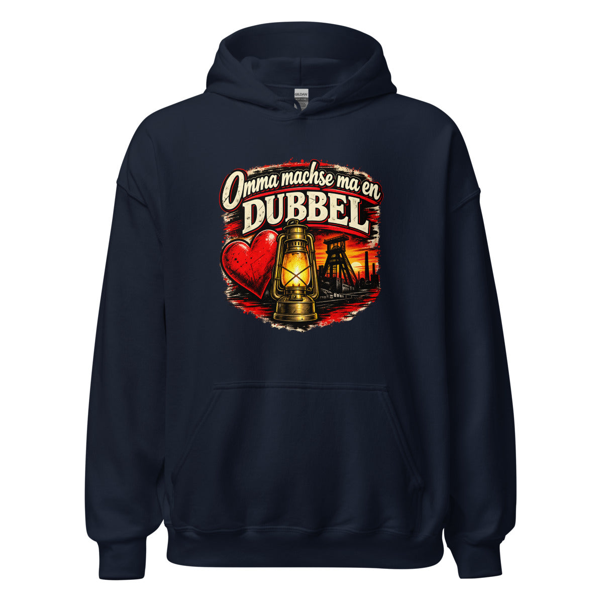 Omma machse ma en Dubbel – Hoodie – großer Frontdruck