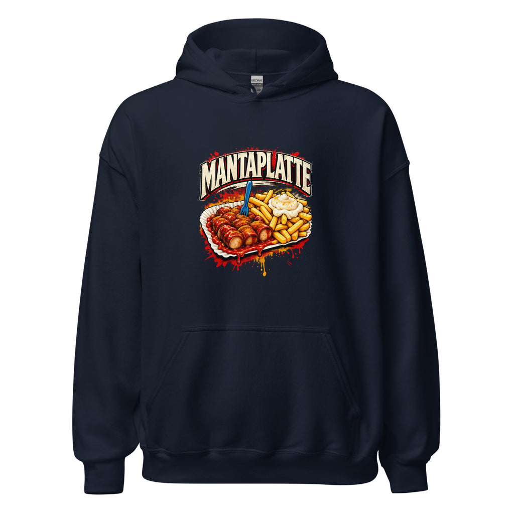 Mantaplatte – Hoodie – großer Frontdruck