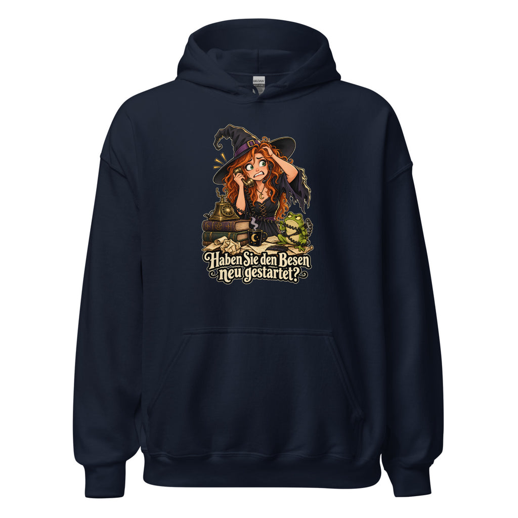 Hotline-Hexe – Hoodie – großer Frontdruck
