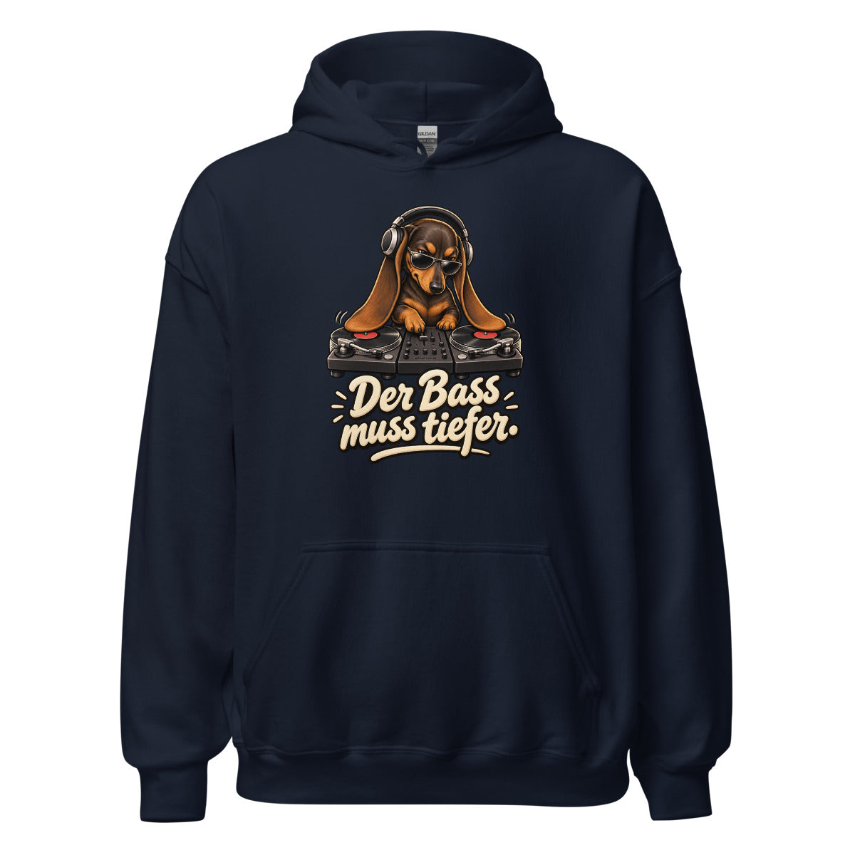 DJ Dackel – Hoodie – großer Frontdruck