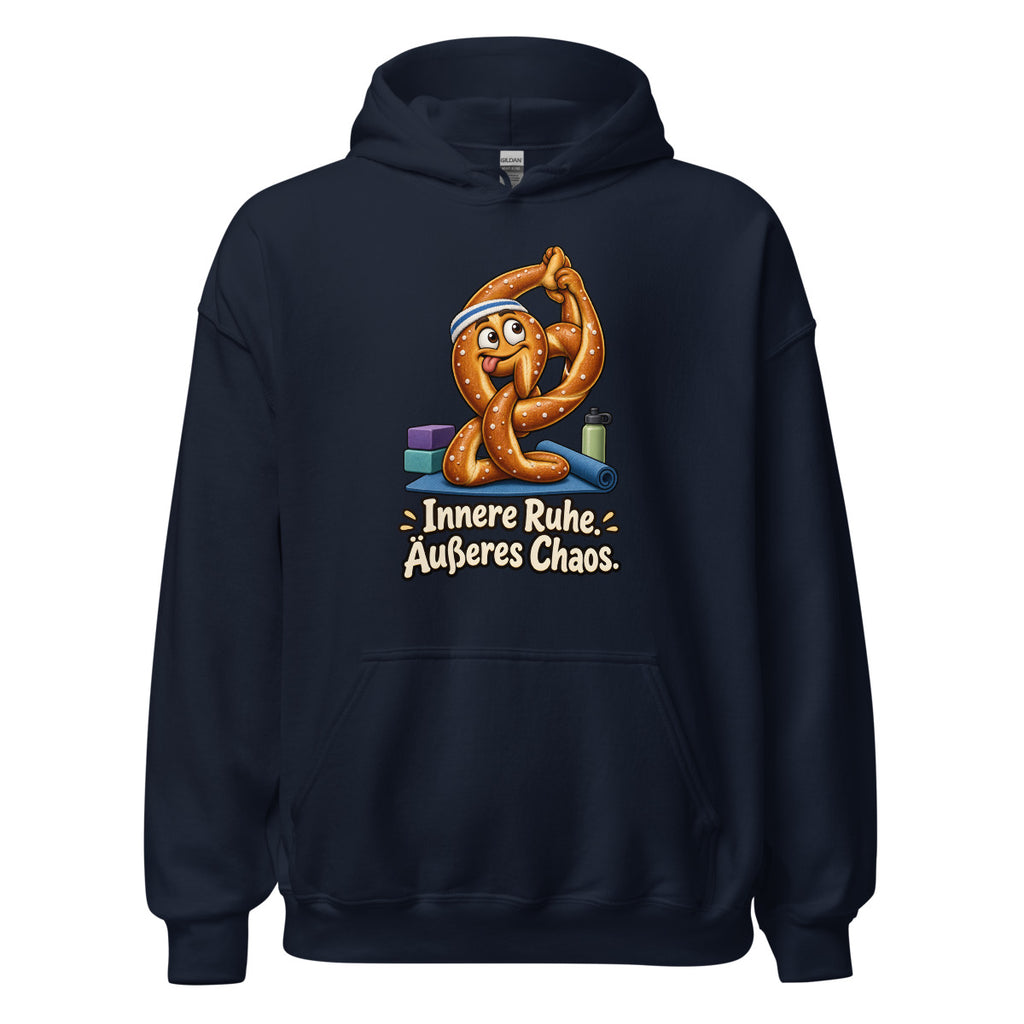 Yoga-Brezel – Hoodie – großer Frontdruck