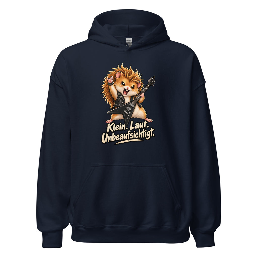 Heavy-Metal-Hamster – Hoodie – großer Frontdruck