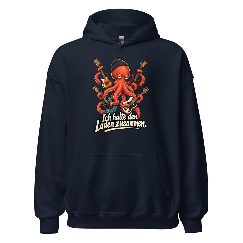 Bass-Krake – Hoodie – großer Frontdruck