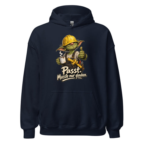 Baustellen-Kobold – Hoodie – großer Frontdruck