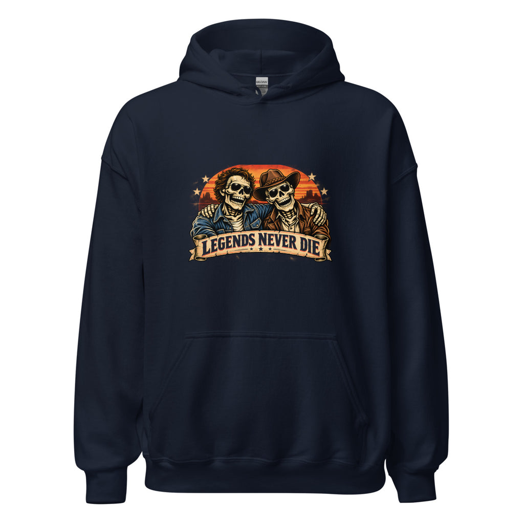 Legends Never Die - Skelettfreunde – Hoodie – großer Frontdruck