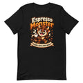 Espresso Monster mit Schriftzug - tatsaechlicher grosser Printful-Frontdruck