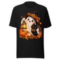 Geist mit Katze und Laterne. – Unisex Staple T-Shirt | Bella + Canvas 3001