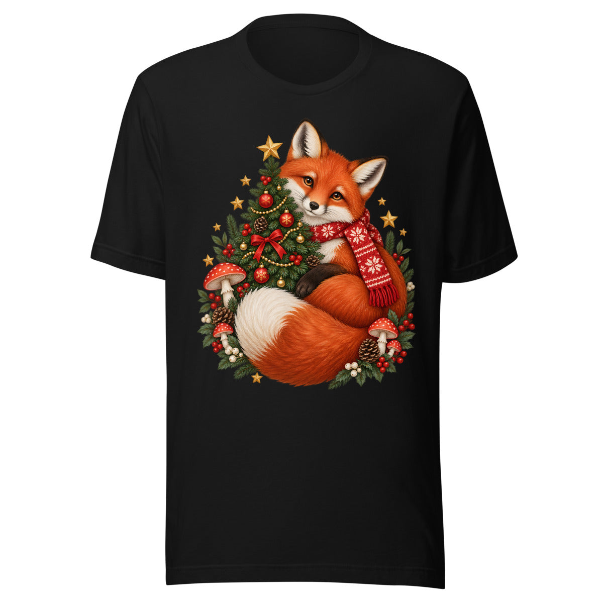 Weihnachtsfuchs – T-Shirt – großer Frontdruck