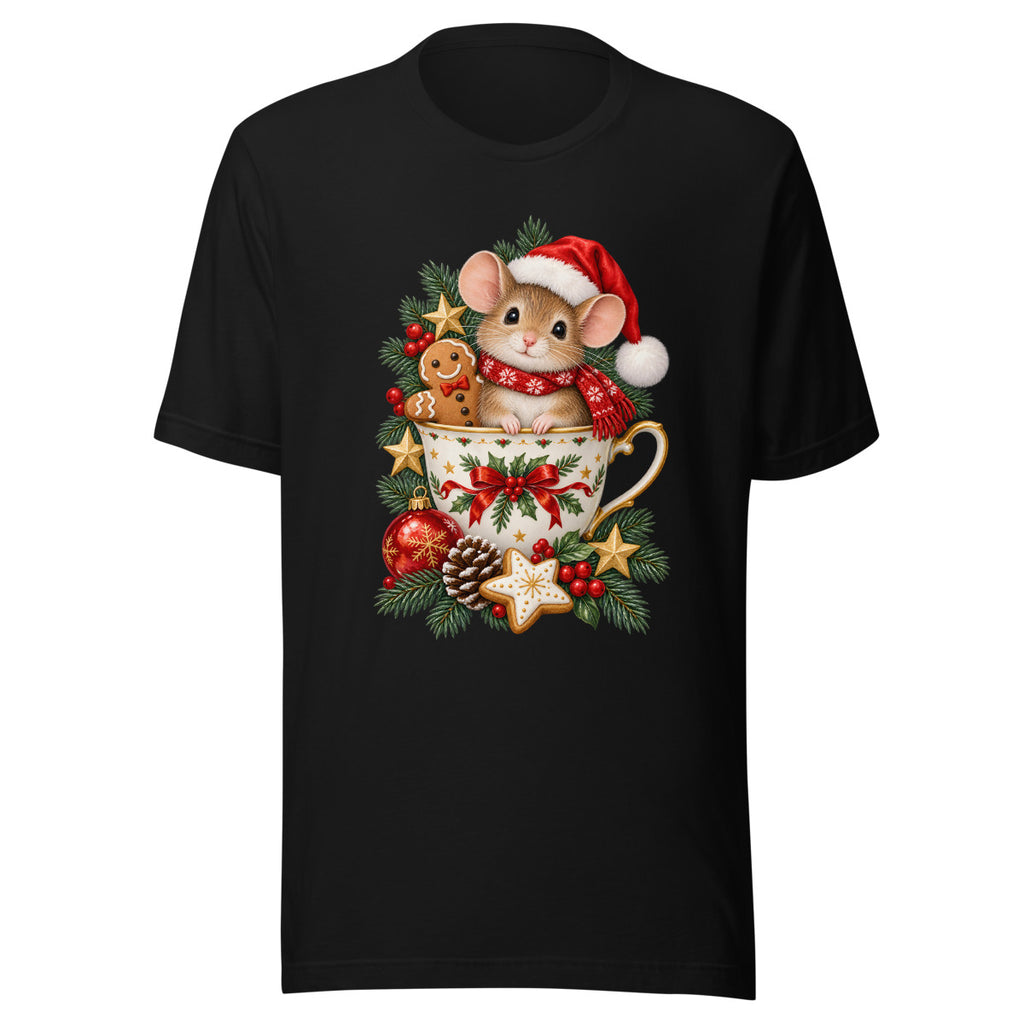 Weihnachtsmaus – T-Shirt – großer Frontdruck
