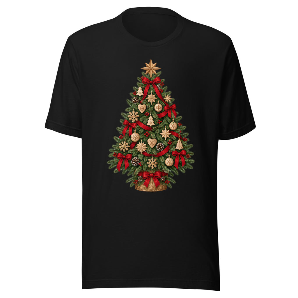 Nordischer Weihnachtsbaum – T-Shirt – großer Frontdruck