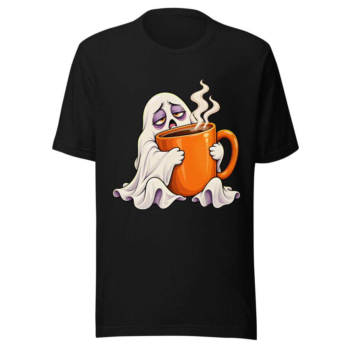 Kaffeegeist im Morgenmodus – T-Shirt – großer Frontdruck