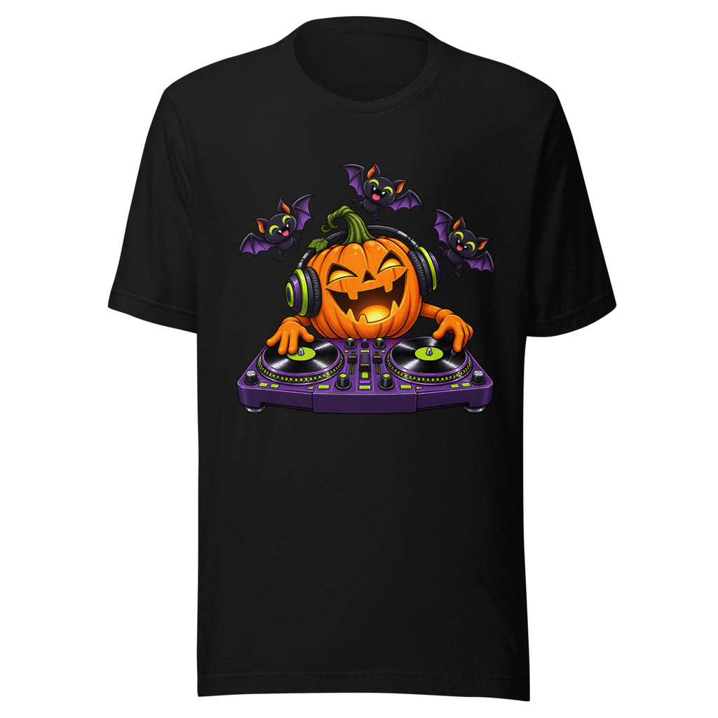 Kürbis-DJ – T-Shirt – großer Frontdruck