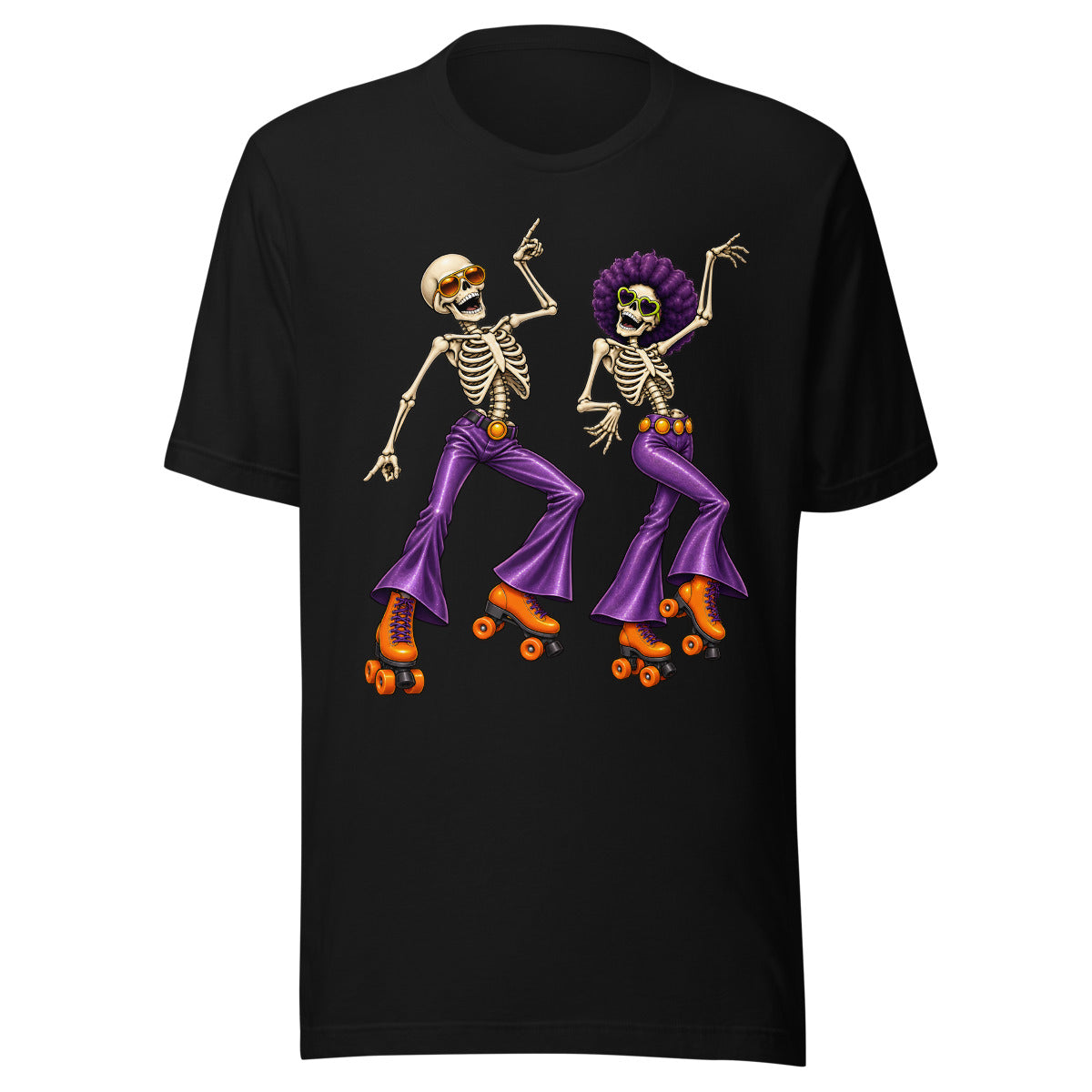Disco bis auf die Knochen – T-Shirt – großer Frontdruck