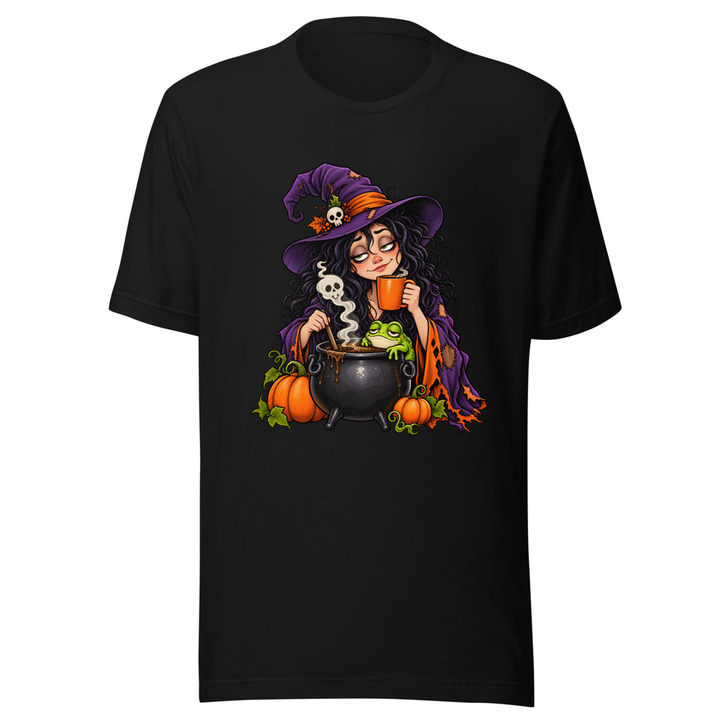Hexenküche mit Koffein – T-Shirt – großer Frontdruck
