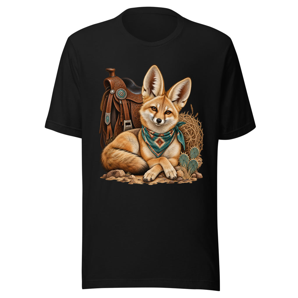 Wüstenfuchs auf Reise – T-Shirt – großer Frontdruck