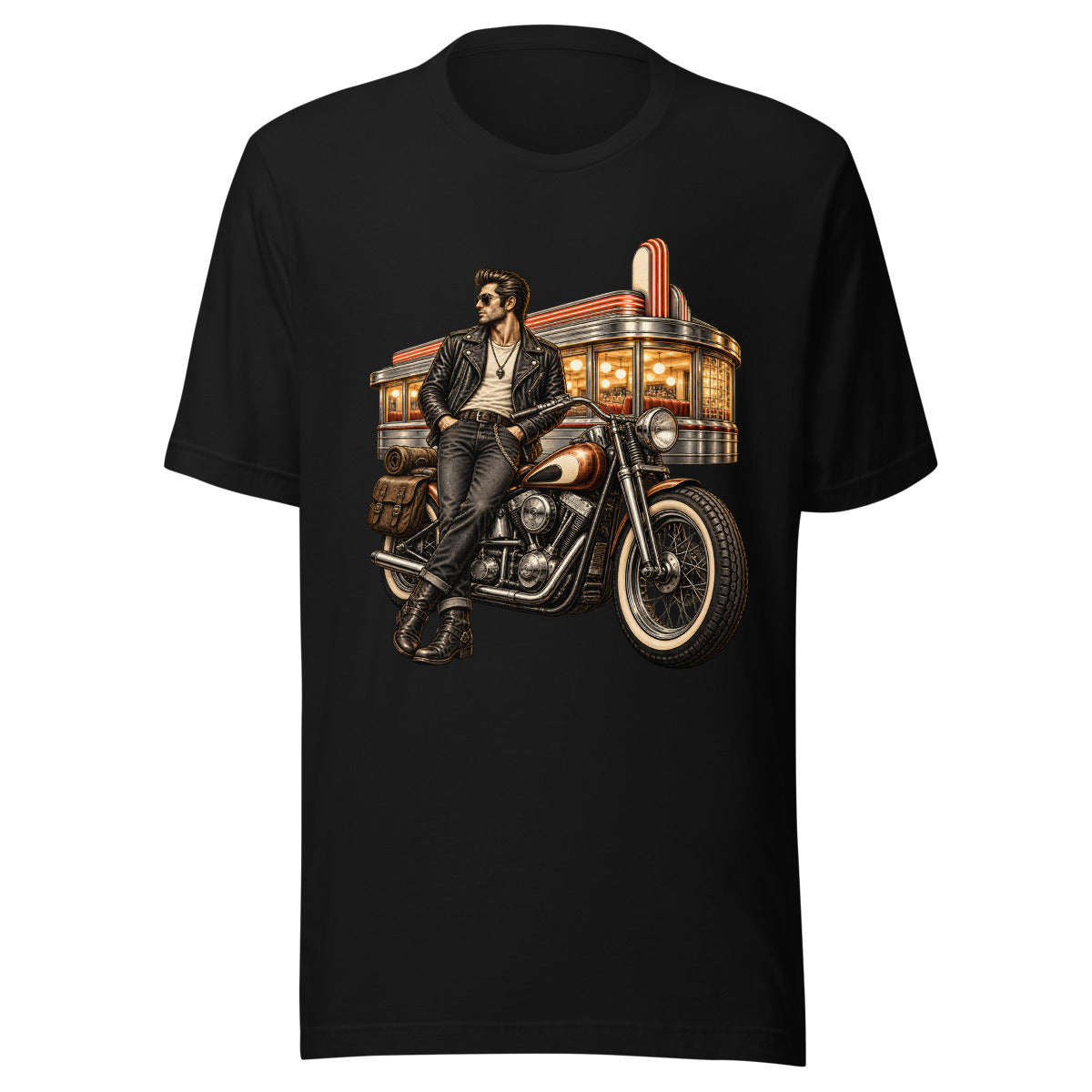 Letzte Runde im Diner – T-Shirt – großer Frontdruck
