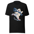 Eisbär auf Schlittschuhen – T-Shirt – großer Frontdruck