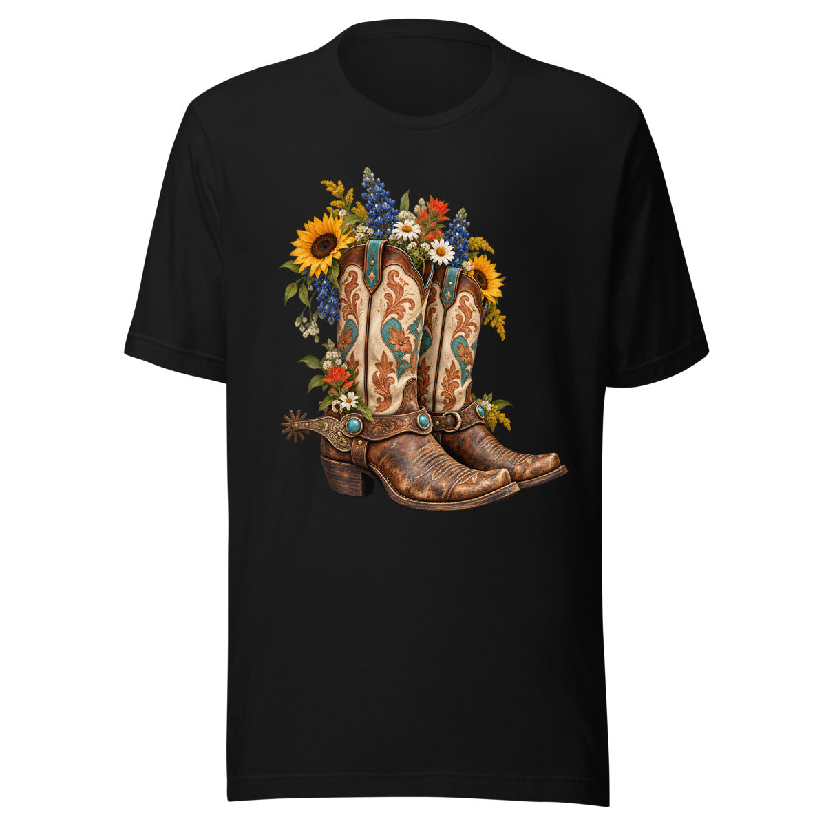 Stiefel mit Geschichte – T-Shirt – großer Frontdruck
