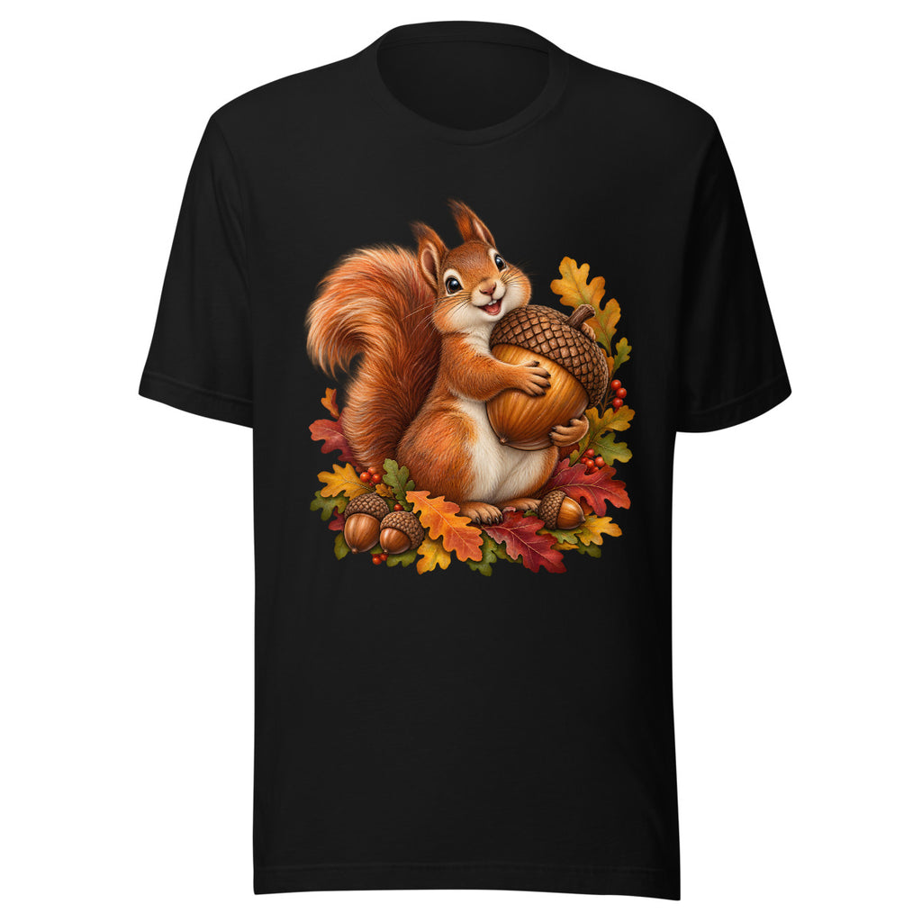 Eichhörnchen auf Vorrat – T-Shirt – großer Frontdruck