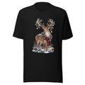 Winterhirsch mit Sternen – T-Shirt – großer Frontdruck