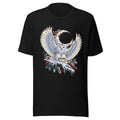 Schneeeule im Mondlicht – T-Shirt – großer Frontdruck
