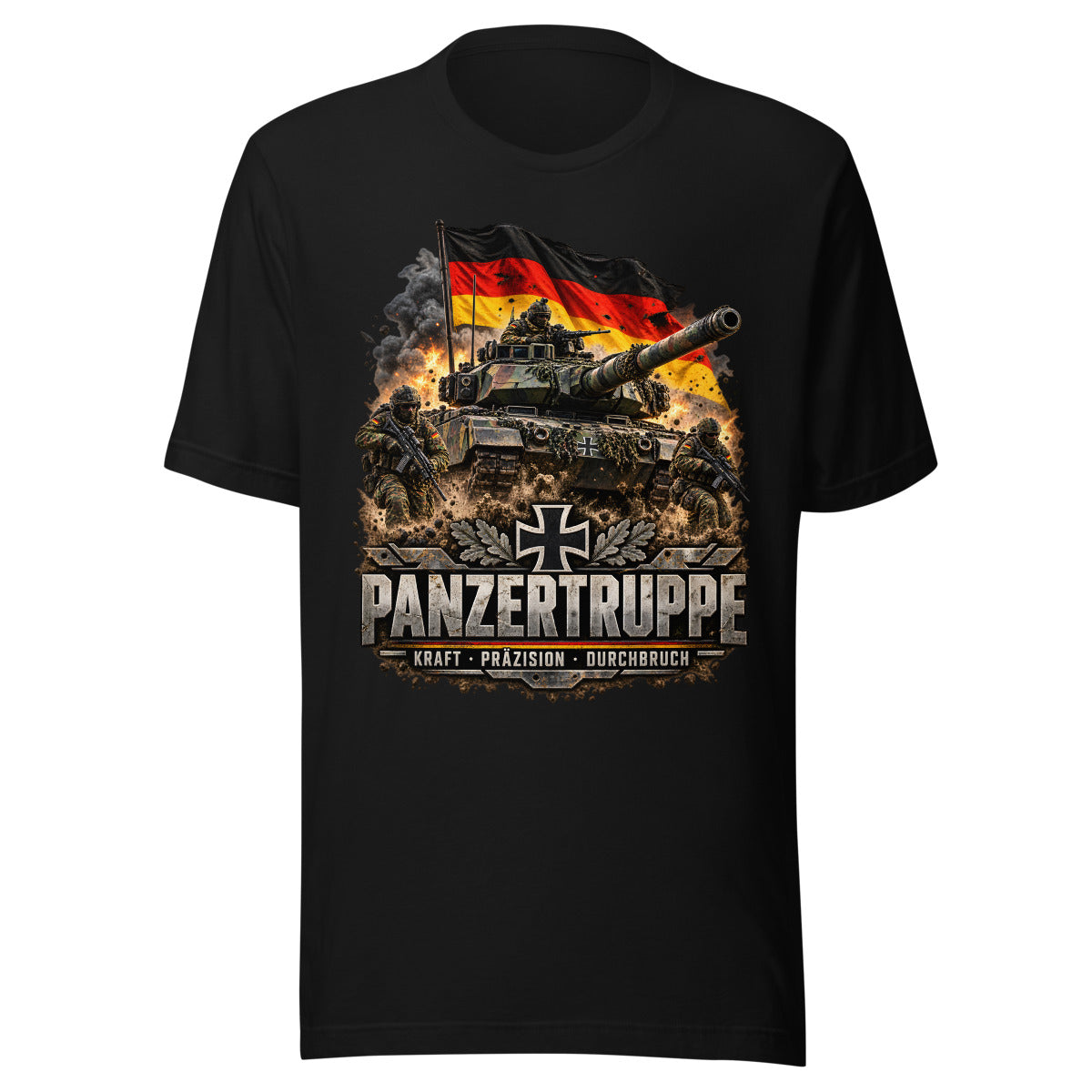 Panzertruppe Deutschland – T-Shirt – großer Frontdruck