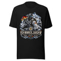 Gebirgsjäger Soldat im Schnee – T-Shirt – großer Frontdruck