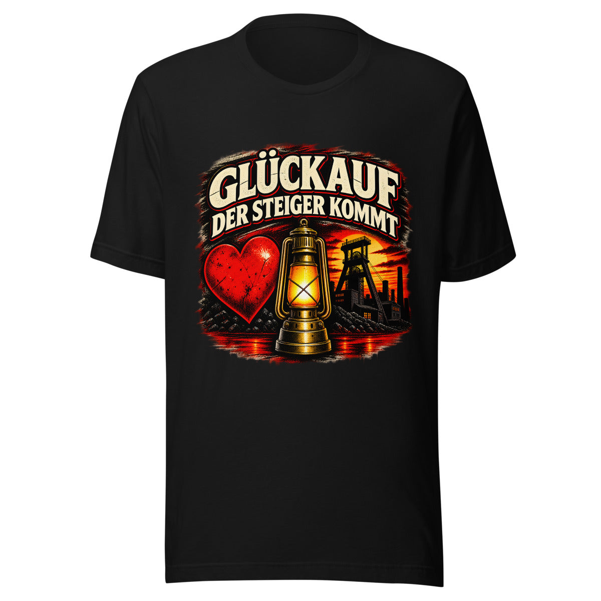 Glückauf - Der Steiger kommt – T-Shirt – großer Frontdruck