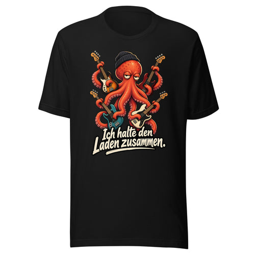 Bass-Krake – T-Shirt – großer Frontdruck