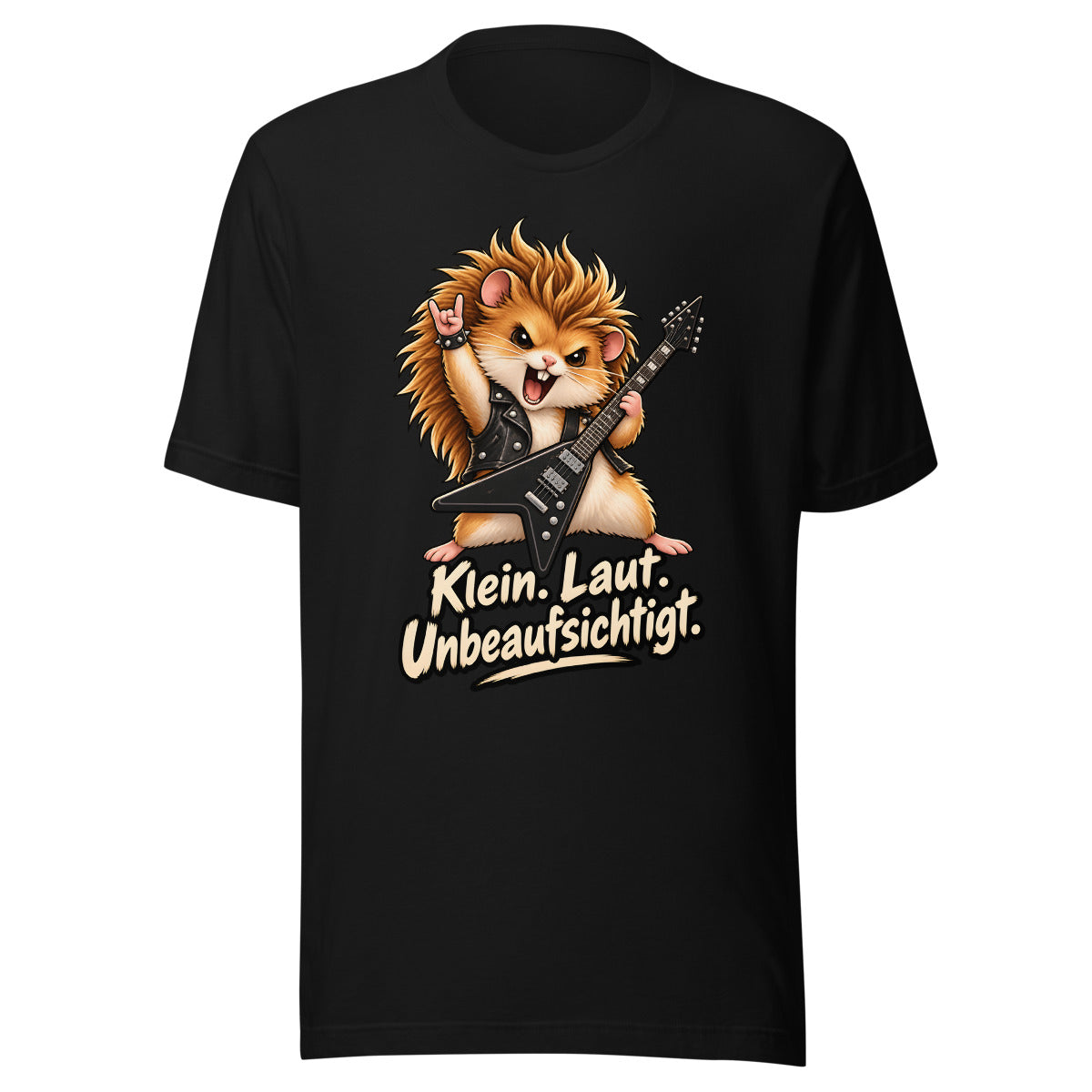Heavy-Metal-Hamster – T-Shirt – großer Frontdruck