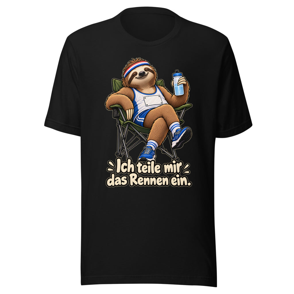 Marathon-Faultier – T-Shirt – großer Frontdruck