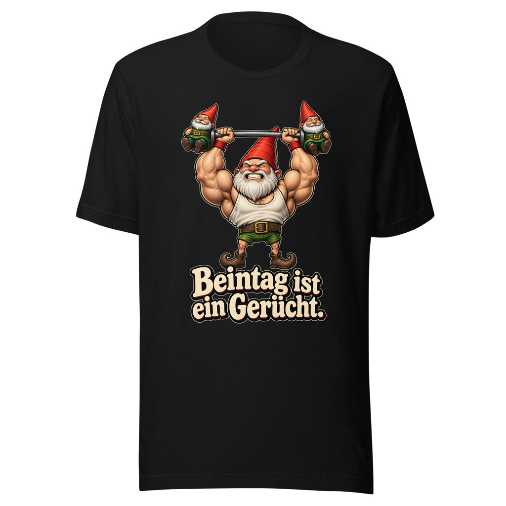 Hantel-Gnom – T-Shirt – großer Frontdruck
