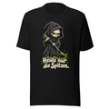Sensenmann bei der Rasenpflege – T-Shirt – großer Frontdruck