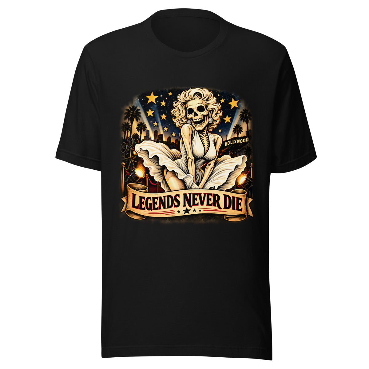 Legends Never Die – T-Shirt – großer Frontdruck