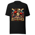Boxskelett mit Schriftzug "Legends Never Die" – T-Shirt – großer Frontdruck
