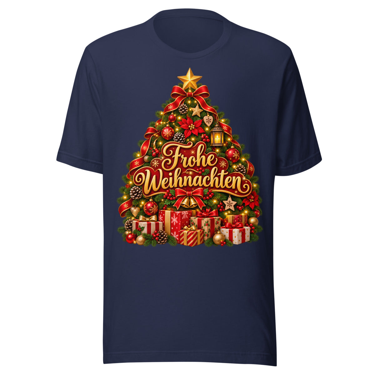 Weihnachtsbaum mit Schriftzug. – Unisex Staple T-Shirt | Bella + Canvas 3001