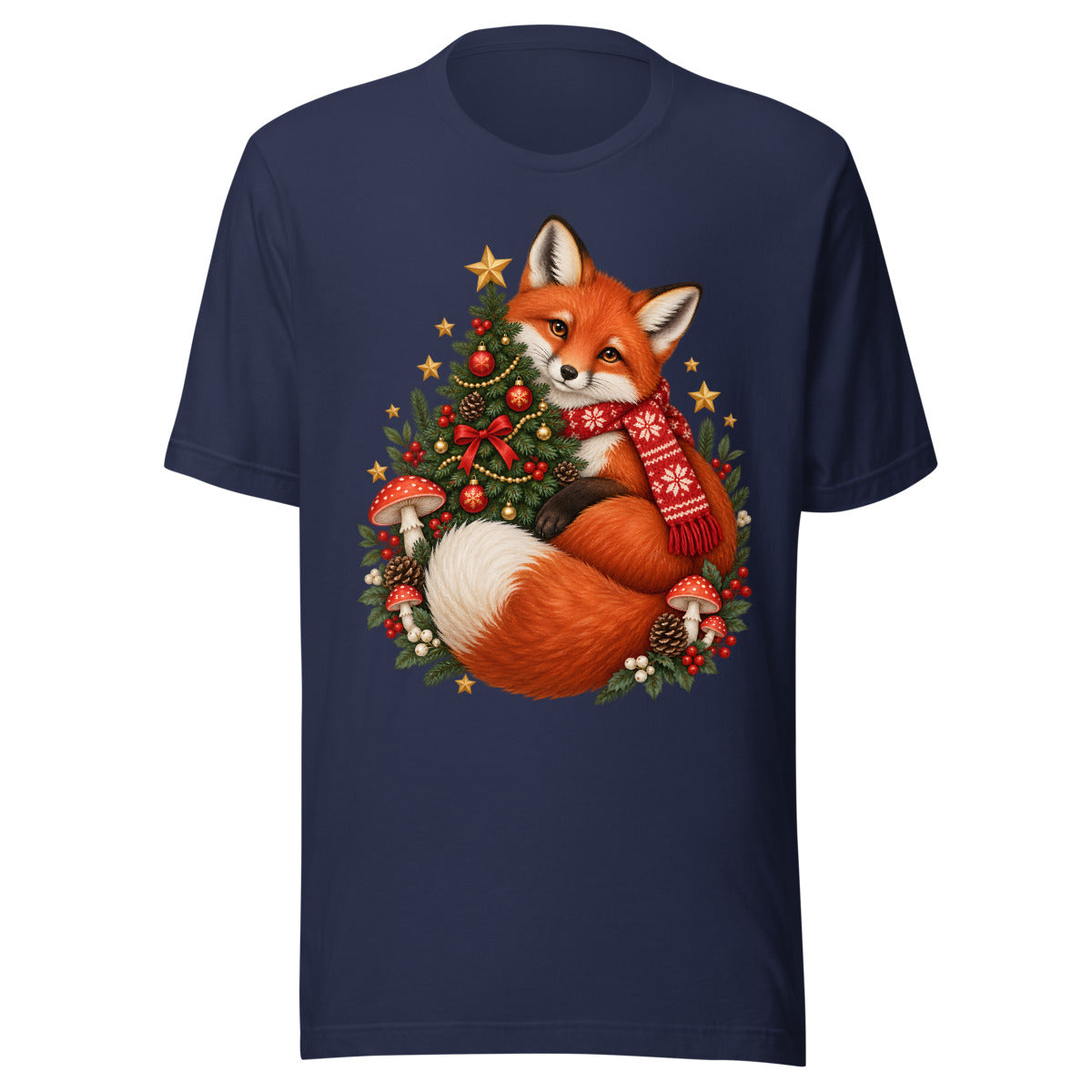 Weihnachtsfuchs – T-Shirt – großer Frontdruck
