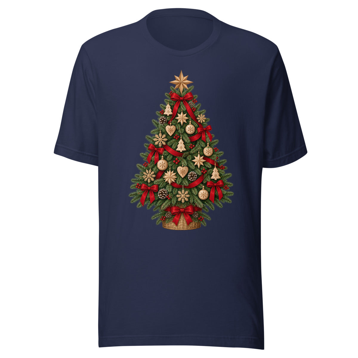 Nordischer Weihnachtsbaum – T-Shirt – großer Frontdruck