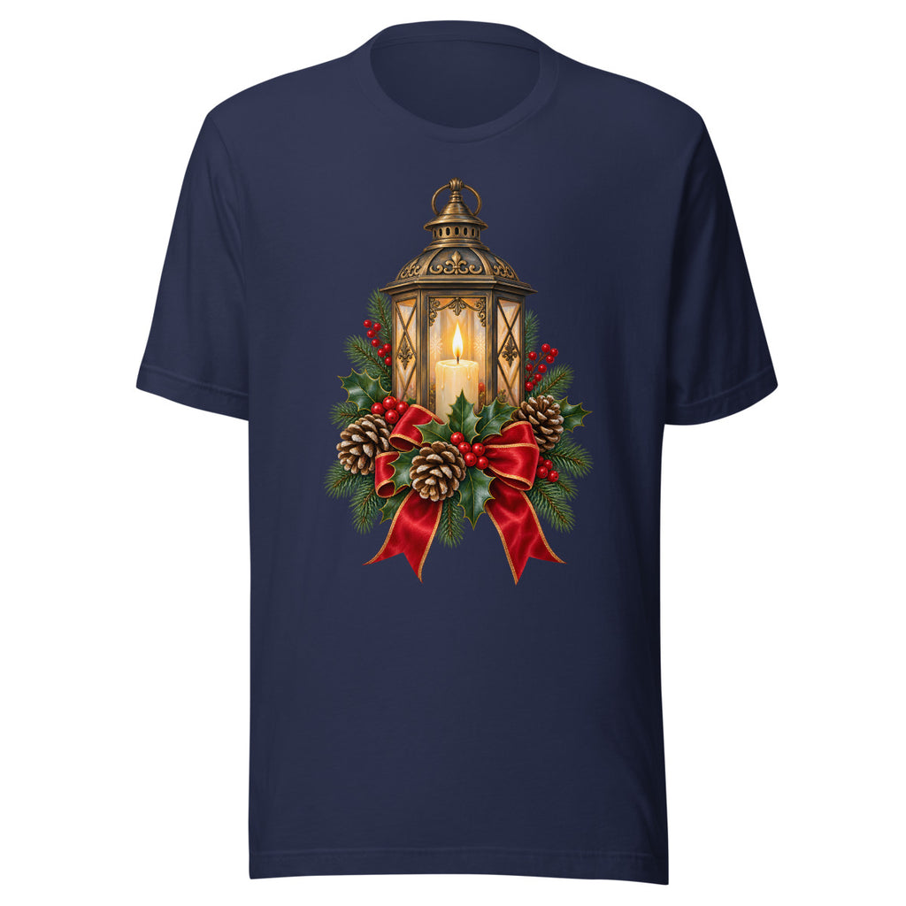Weihnachtslaterne – T-Shirt – großer Frontdruck