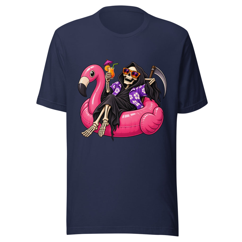 Sensenmann macht Urlaub – T-Shirt – großer Frontdruck