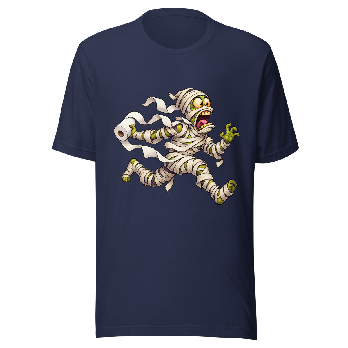 Mumie auf der Flucht – T-Shirt – großer Frontdruck