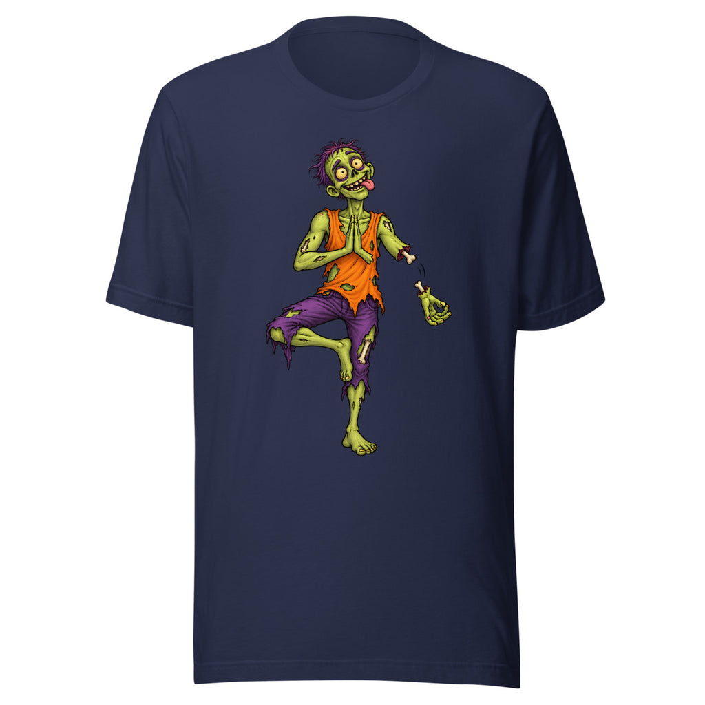 Zombie-Yoga – T-Shirt – großer Frontdruck